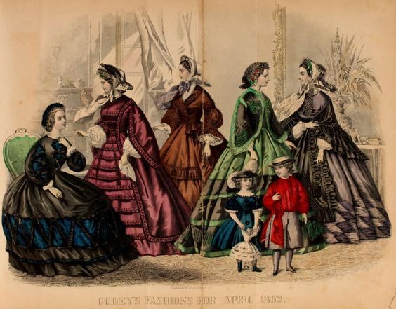 May 1860 SEWING PATTERNS for DOLLS and Ladies tracings 